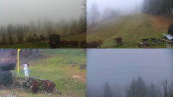 Sdružený snímek okolí chaty Myslivna