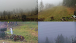 Sdružený snímek okolí chaty Myslivna