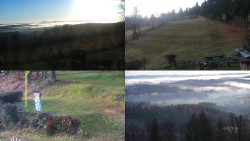 Sdružený snímek okolí chaty Myslivna