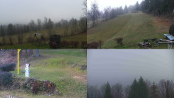 Sdružený snímek okolí chaty Myslivna