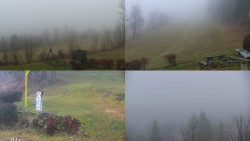 Sdružený snímek okolí chaty Myslivna