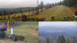 Sdružený snímek okolí chaty Myslivna