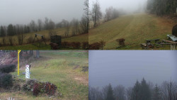 Sdružený snímek okolí chaty Myslivna