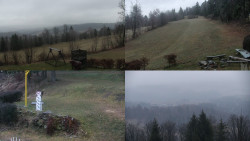 Sdružený snímek okolí chaty Myslivna