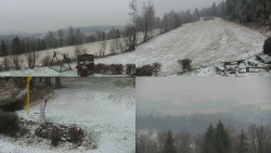 Sdružený snímek okolí chaty Myslivna