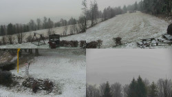 Sdružený snímek okolí chaty Myslivna