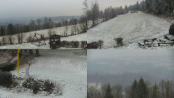 Sdružený snímek okolí chaty Myslivna