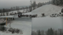 Sdružený snímek okolí chaty Myslivna