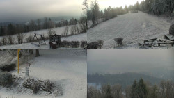 Sdružený snímek okolí chaty Myslivna