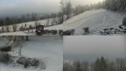 Sdružený snímek okolí chaty Myslivna