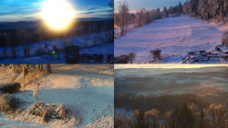 Sdružený snímek okolí chaty Myslivna