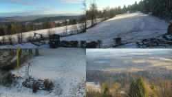 Sdružený snímek okolí chaty Myslivna