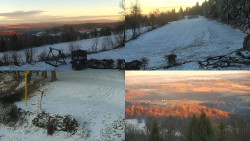 Sdružený snímek okolí chaty Myslivna