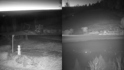 Sdružený snímek okolí chaty Myslivna