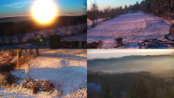 Sdružený snímek okolí chaty Myslivna