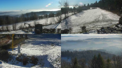 Sdružený snímek okolí chaty Myslivna