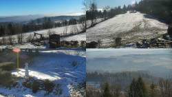 Sdružený snímek okolí chaty Myslivna