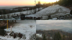 Sdružený snímek okolí chaty Myslivna