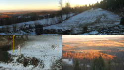 Sdružený snímek okolí chaty Myslivna