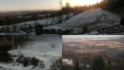 Sdružený snímek okolí chaty Myslivna