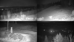 Sdružený snímek okolí chaty Myslivna