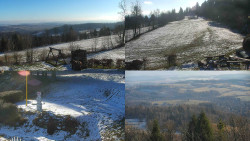 Sdružený snímek okolí chaty Myslivna