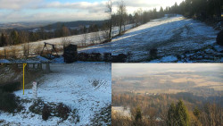 Sdružený snímek okolí chaty Myslivna