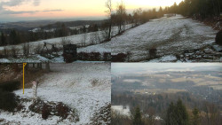 Sdružený snímek okolí chaty Myslivna