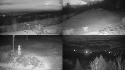 Sdružený snímek okolí chaty Myslivna