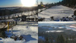 Sdružený snímek okolí chaty Myslivna