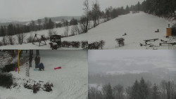 Sdružený snímek okolí chaty Myslivna