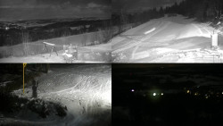 Sdružený snímek okolí chaty Myslivna