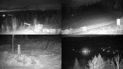 Sdružený snímek okolí chaty Myslivna