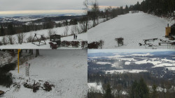 Sdružený snímek okolí chaty Myslivna