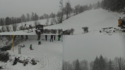 Sdružený snímek okolí chaty Myslivna