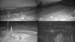 Sdružený snímek okolí chaty Myslivna