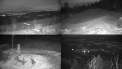 Sdružený snímek okolí chaty Myslivna