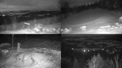 Sdružený snímek okolí chaty Myslivna