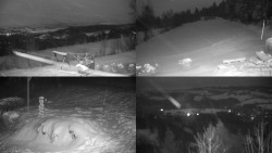 Sdružený snímek okolí chaty Myslivna