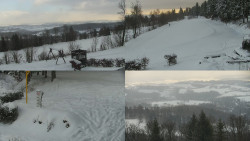 Sdružený snímek okolí chaty Myslivna