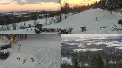 Sdružený snímek okolí chaty Myslivna