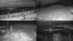 Sdružený snímek okolí chaty Myslivna