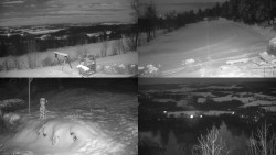 Sdružený snímek okolí chaty Myslivna