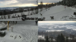 Sdružený snímek okolí chaty Myslivna