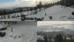 Sdružený snímek okolí chaty Myslivna