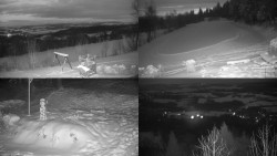 Sdružený snímek okolí chaty Myslivna