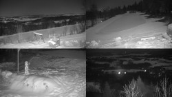 Sdružený snímek okolí chaty Myslivna