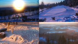 Sdružený snímek okolí chaty Myslivna