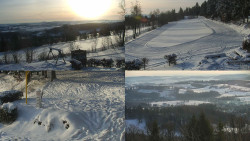 Sdružený snímek okolí chaty Myslivna