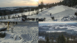 Sdružený snímek okolí chaty Myslivna